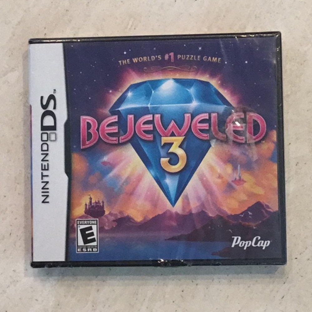 Bejeweled 3 Nintendo DS Game New Factory Sealed The World #1 Puzzles Games